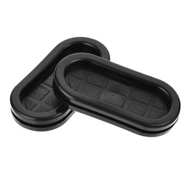sourcing map Rubber Grommets Oval Double-Sided Attachment Size 45 x 20 mm for Wire Protection Pack of 4