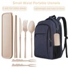 Cutlery Set Reusable Utensil Set With Case,Portable Camping Fork Knife