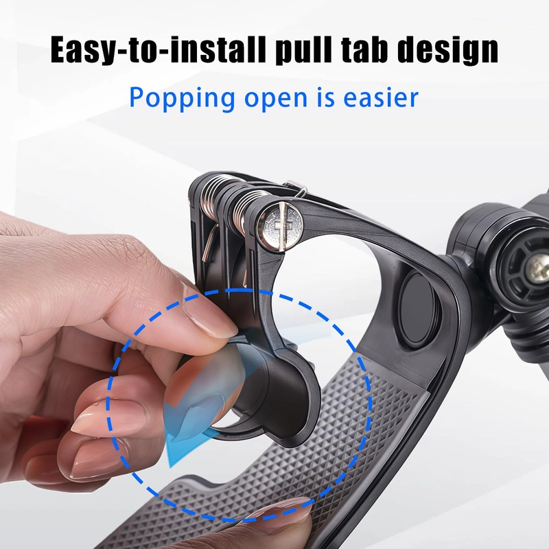 AMZAUTO Car Phone Mount, 1260 Degree Rotation Dashboard Phone Holder,