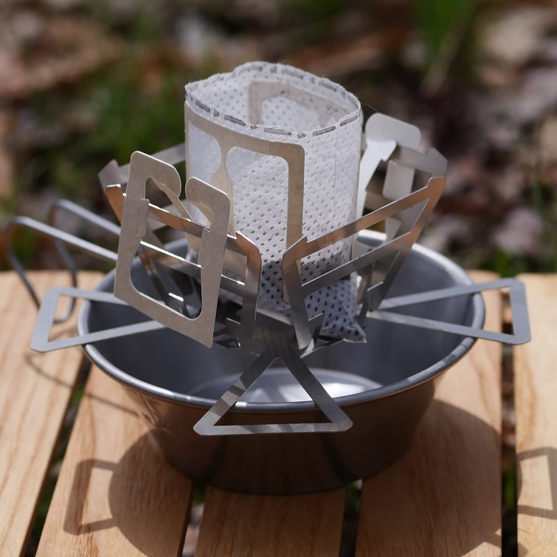 TOKYO BELL OUTDOOR SUS COFFEE DRIPPER COFFEE DRIPPER Folding Stainless