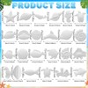 WinnerWhy 24 Pcs Summer Ocean DIY Painting Ceramic Kit Coastal