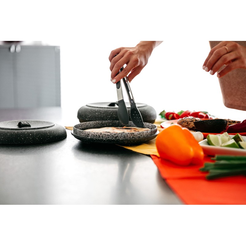 Dexas Large Microwavable Tortilla Warmer 9.5 inch, Granite Pattern