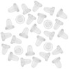 20 Clear Rubber Ear Stoppers 5 mm Replacement Pousettes Suitable