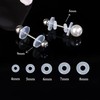 50Pcs Silicone Earring Backs Stopper Rings for Piercings, Clear Discs