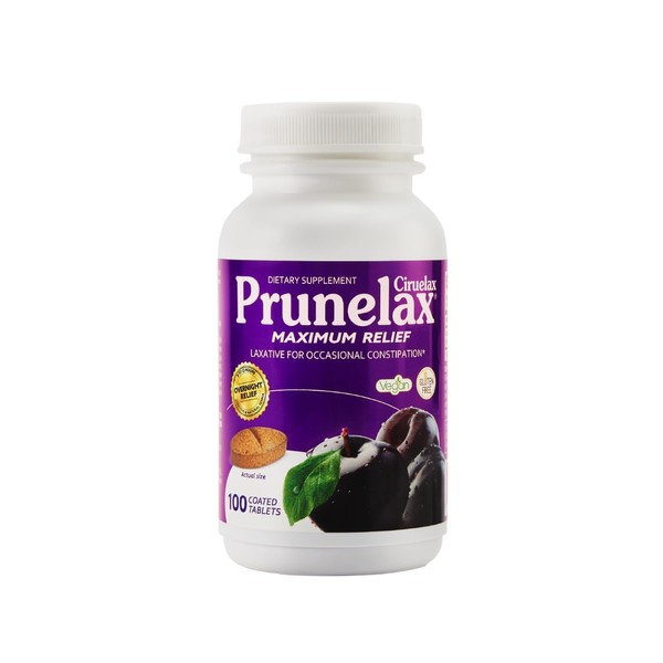 Prunelax Ciruelax Maximum Relief Laxative Tablets with Natural Senna for