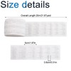 INCREWAY Curtain Tape, 20m/21.87yard Curtain Heading Deep Pinch Pleat White