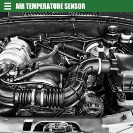 X AUTOHAUX Car AC Ambient Air Temperature Sensor, for VW Golf POLO Passat, Plastic, 1J0919379A, Black