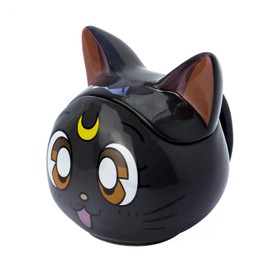 Sailor Moon Luna 3D Tasse, 1 Stück (1er Pack), Schwarz