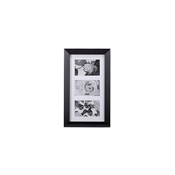 Malden International Designs Berkeley Matted Black Wood Collage Picture Frame,