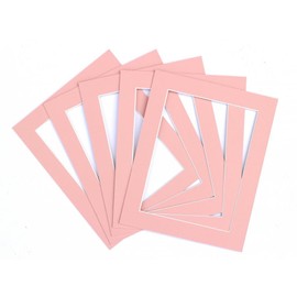 Frame Company Pack of 10 Pink Mounts 6x4 for 5x3 inch *Choice of Colours*