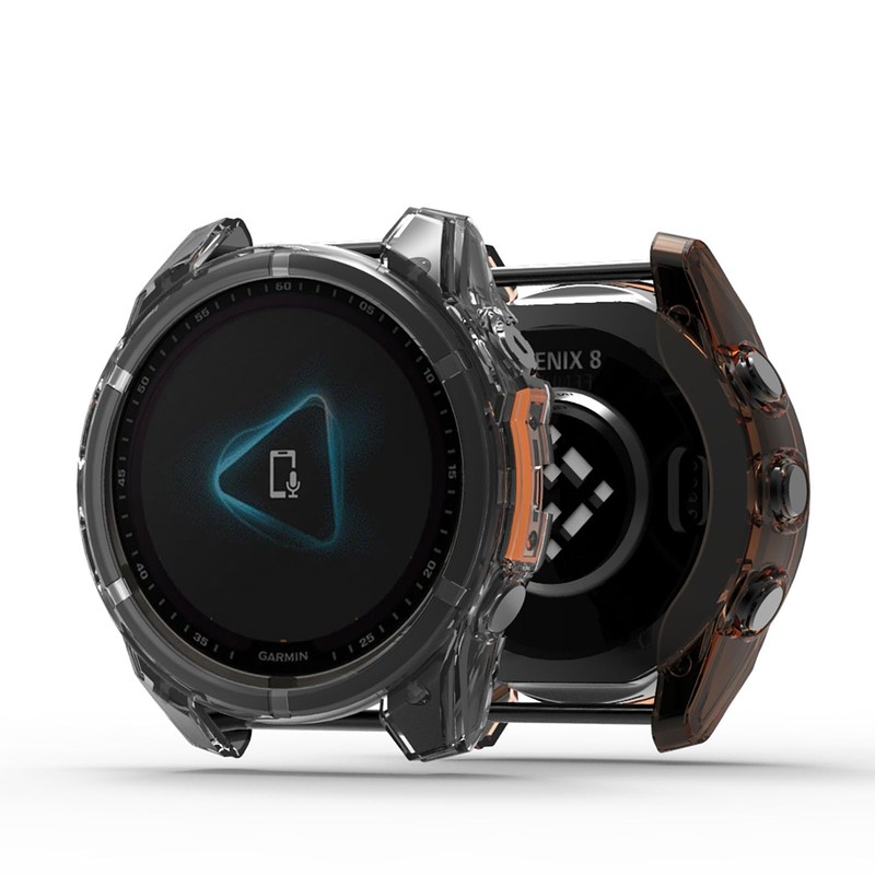 SEIAIYG Case Compatible with Garmin Fenix 8 47 mm, Pack