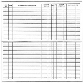 Checkbook registers (24-25-26 Calendars, 30)