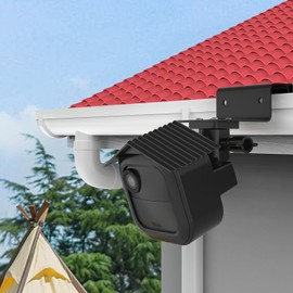 Bracket for Blink Camera Outdoor 4, Adjustable Weatherproof Gutter Mount with Protective Case for Blink Outdoor 4 Gen. Wall Mount Camera Holder Gutter Mount Accessories for Blink Outdoor Camera 4