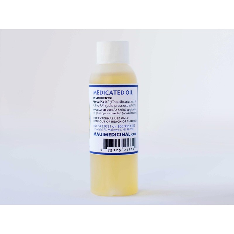 Gotu Kola " Brahmi " Oil 2fl. oz. "Mauifarmacy Grown"