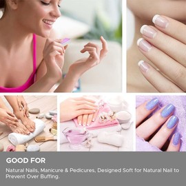 Karlash Nail Mini Purple Buffer Block File 80/100 Grit 2 Sided (150pc Purple)