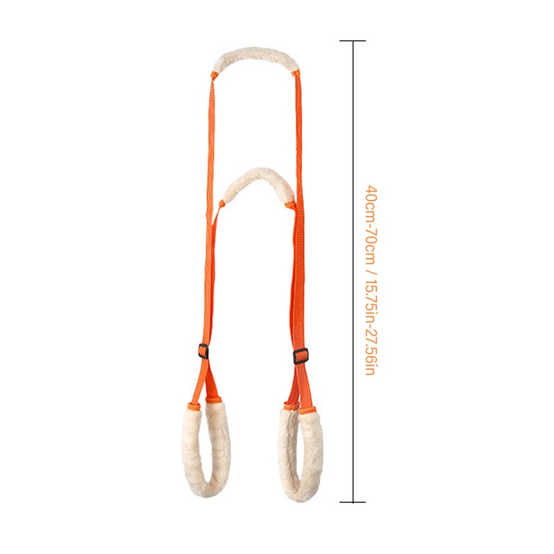 2Pcs Dog Back Legs Support Harness Soft Coral Velvet Adjustable