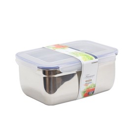 Kitchen Art Bokjin Trading Kitchen Art Fiance Stainless Steel Airtight Container Square No. 7 3.4L Storage Container / 키친아트 복진상사 키친아트 피앙세 스텐레스 밀폐용기 사각 7호 3.4L 보관용기