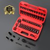 LLNDEI 1/4”Drive Impact Socket Set, 52 PCS Mechanic Tool Set