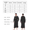 LVCBL Men's Kaftan Long Sleeve Kaftan Men's Long Thobe Men's