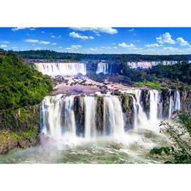 Puzzle 1000 Pieces, Puzzle Adults, Impossible Puzzle, Skill Game for the Whole Family, Puzzle Colourful Tile Game Iguazu Waterfalls. Home Decoration Puzzle