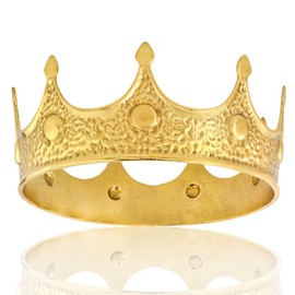 LEEMASING Classic King Prince Queen Crown for Birthday Party Baby Shower Wedding Engagement Photo Booth Props (Small)