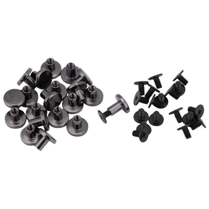 Wytino Brass Rivet, 20sets Rivet Buttons Press Studs Brass Flat