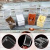 QIQN Clear Seasoning Box Acrylic Condiment Jars Storage Container Set