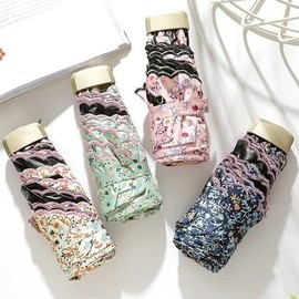 미니 인기 초경량 카페 플로라 감성 UV 우산 양산 6k (WFJ9D43) Mini Popular Ultra-Light Cafe Flora Sensual UV Umbrella Sunshade 6k (WFJ9D43)