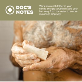 Dr. Squatch Men's Natural Bar Soap Made from Natural Oils - 3 Pack - Cold Process Soap with No Harsh Chemicals - Birchwood Breeze, Summer Citrus, Wood Barrel Bourbon (3 Pack)