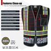HATAUNKI Security Vest for Men Women Reflective Safety Vest with