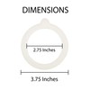 HIC Kitchen Replacement Gasket Seals, European-Grade Silicone, Fits Regular Mouth