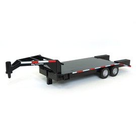 Big Country Toys Flatbed Trailer with Gooseneck Trailer Hitch, Fun Add-On for Farm Toys & Toy Trucks…