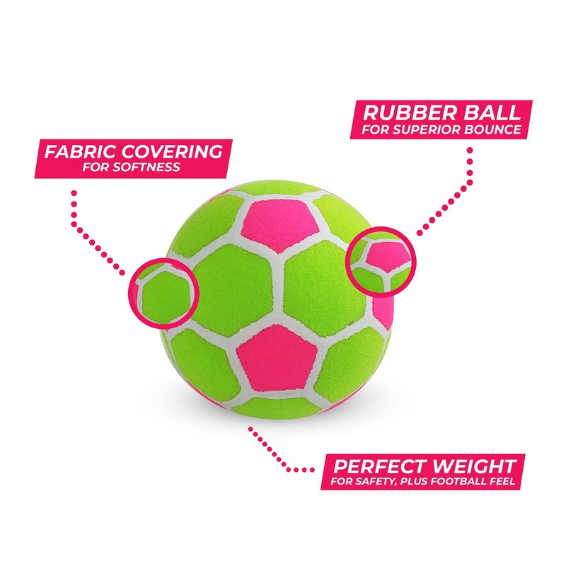 Soft Rubber Indoor Football with Felt Cover Football Gift Size