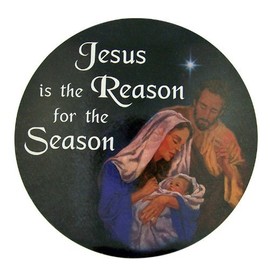 Jesus is the Reason 6-inch Auto Magnet Decal Christmas Decoration