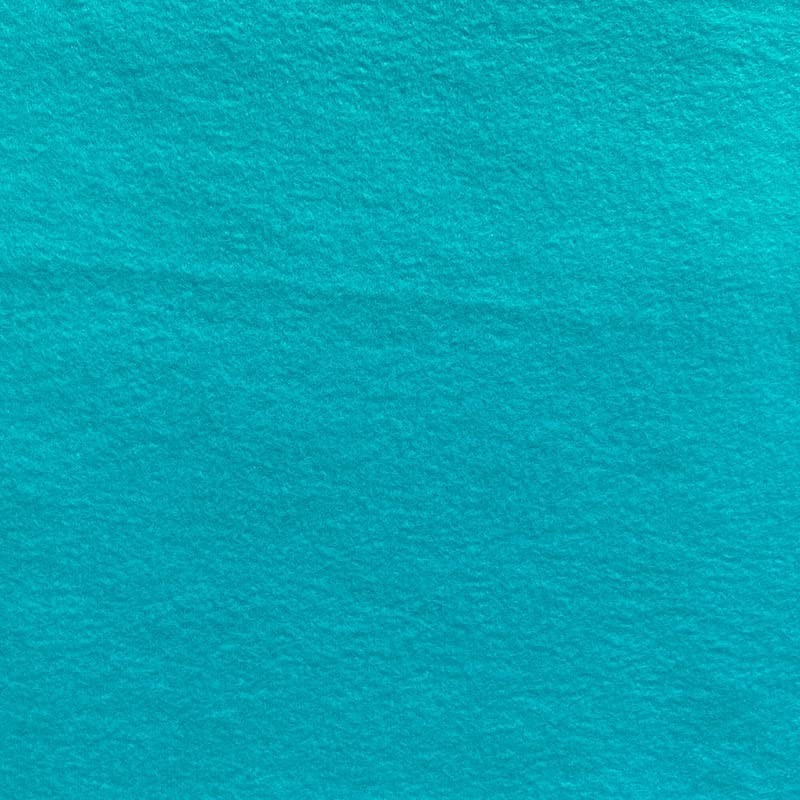 Solid Fleece No Sew Throw Kit - Teal/Turquoise (50x60)