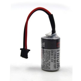 (5-Pack) 3.6V 1200mAh PLC Lithium Battery Compatible for Toshiba ER3V JZSP-BA01 R88A-BAT02W(2 Pin Black Connector)