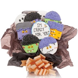 Ghoulish Crazy for You Cookie Bouquet - Set of 9 Cookies