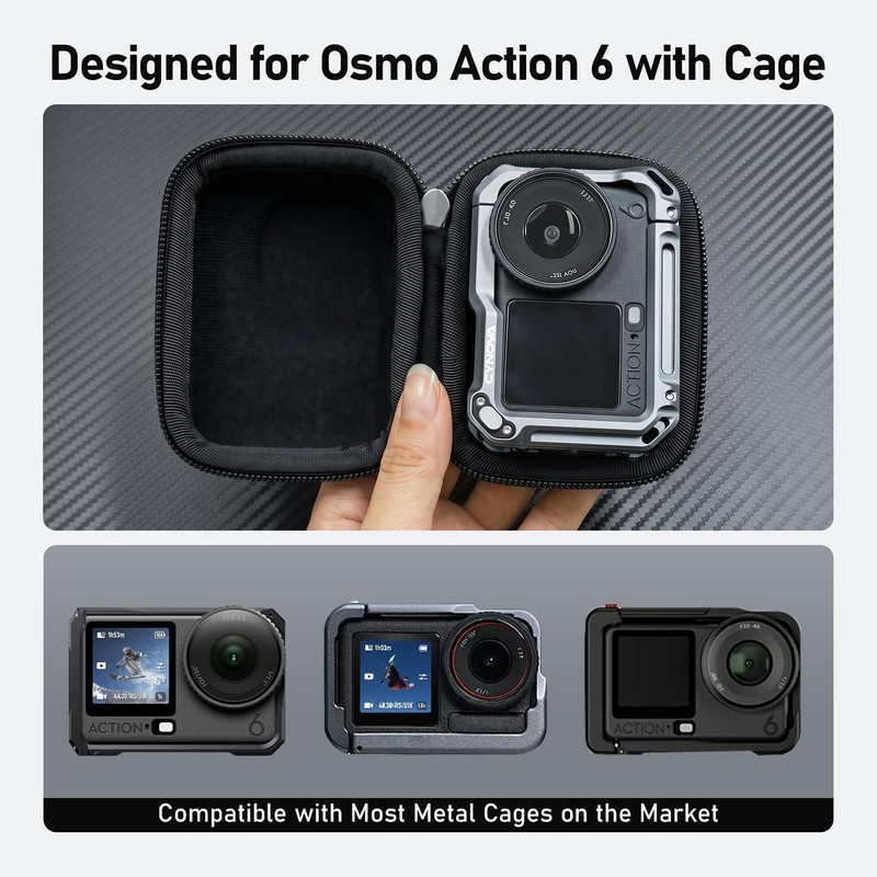 CYNOVA Camera Carrying Case for DJI Osmo Action 6 Cage