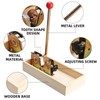 NovelBee Nutcracker with 4 Picks,Heavy Duty Walnut Cracker with Wooden