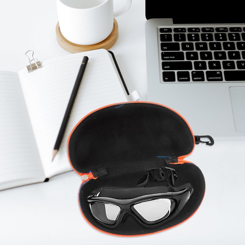 WRITWAA Portable Swim Goggle Case, Hard Protective Case for Swimming