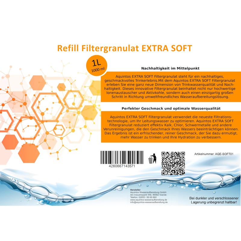 Refill Filter Granules Replacement for BWT Soft and Aarke Pure