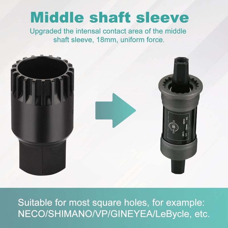 Homord Chain Whip, Sprocket Puller and Bicycle Bottom Bracket Remover