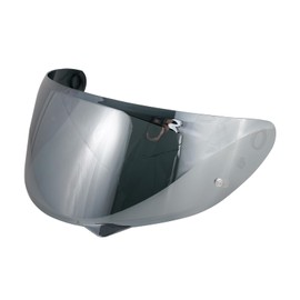 Motorcycle Helmet Visor, Helmet Visor for C10, Motorcycle Windscreen Helmet Visor Fit, Helmet Lens Visor, Full Face Adjustment (Chrome Silver)