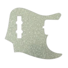 wd Pickguard For Fender American Standard Jazz Bass silver sparkle