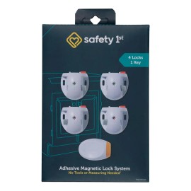 Sistema Magnético Adhesivo Con 4 Cerraduras Y 1 Llave