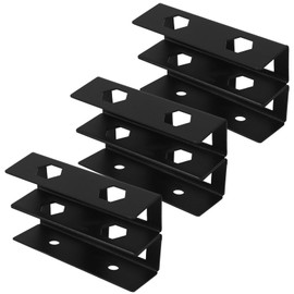 Operitacx Under Desk Laptop Holder Mount Set Double Layer Laptop Bracket Under Desk Laptop Holder Organizer Rack Under Desk Shelf Holder for Laptop