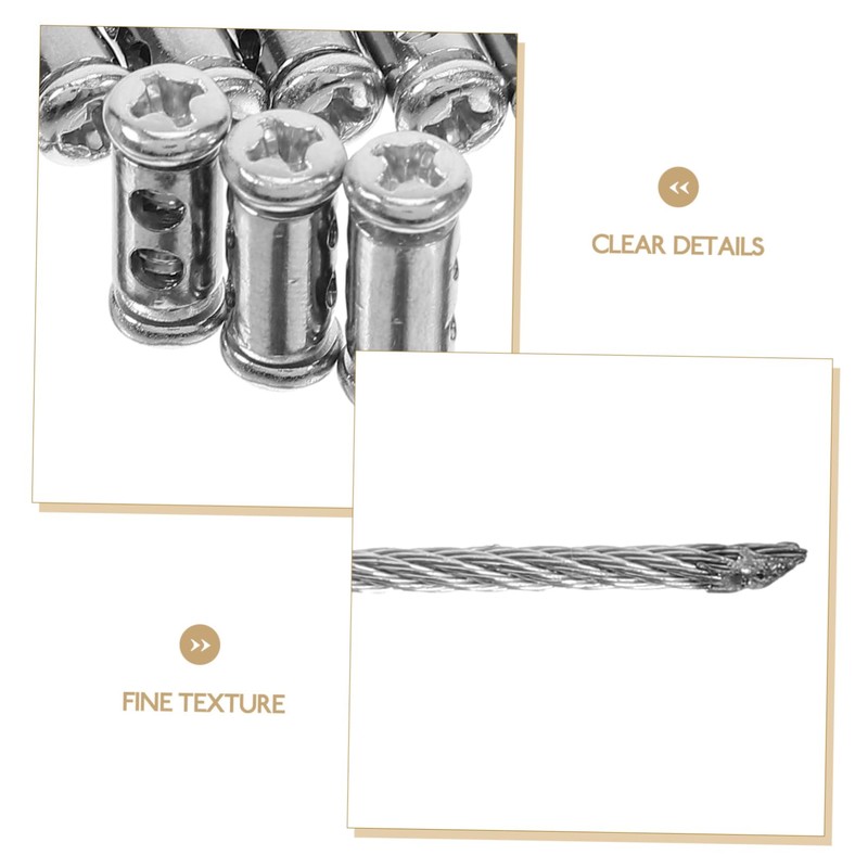 WOONEKY 4 Pack Galvanized Steel Wire Luggage Hanging Hardware Wire