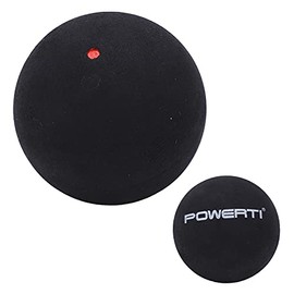 Shanrya Sports Squash Ball, Squash Balls High Bounce for Training for Competition(Single red dot)