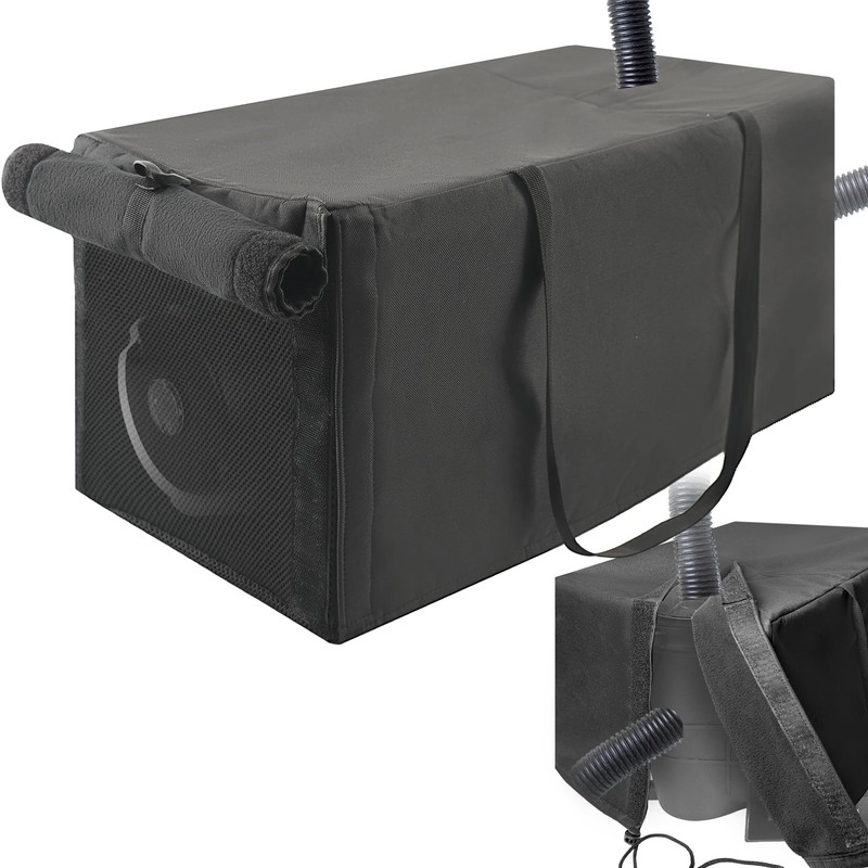 24x11x11 Inch Pool Pump Cover with 2 Side Openings, 3-Layer