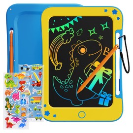 TEKFUN Kids Toys for 3 4 5 6 Years Old Boys Girls Gifts, 8.5 Inch LCD Writing Tablet Kids Drawing Board, Educational Travel Toys Boy Girl Birthday Christmas Gifts Age 3-8 (Blue Yellow)